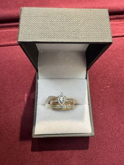 14k Gold Wedding Set 