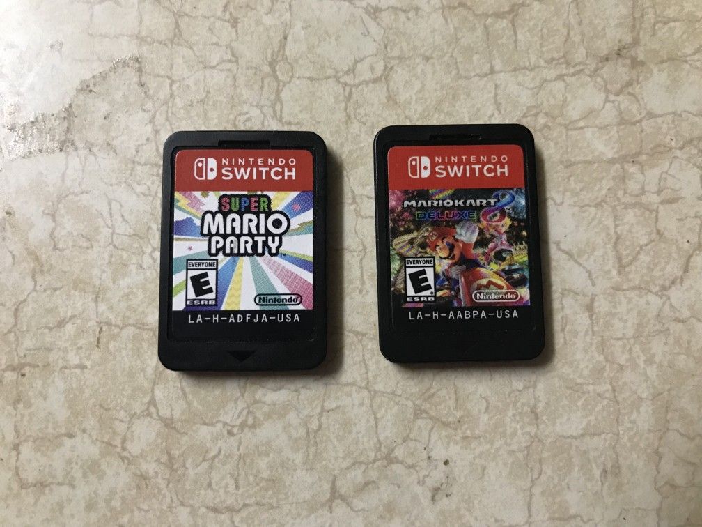 Super Mario Party and Mario Kart Games For Switch