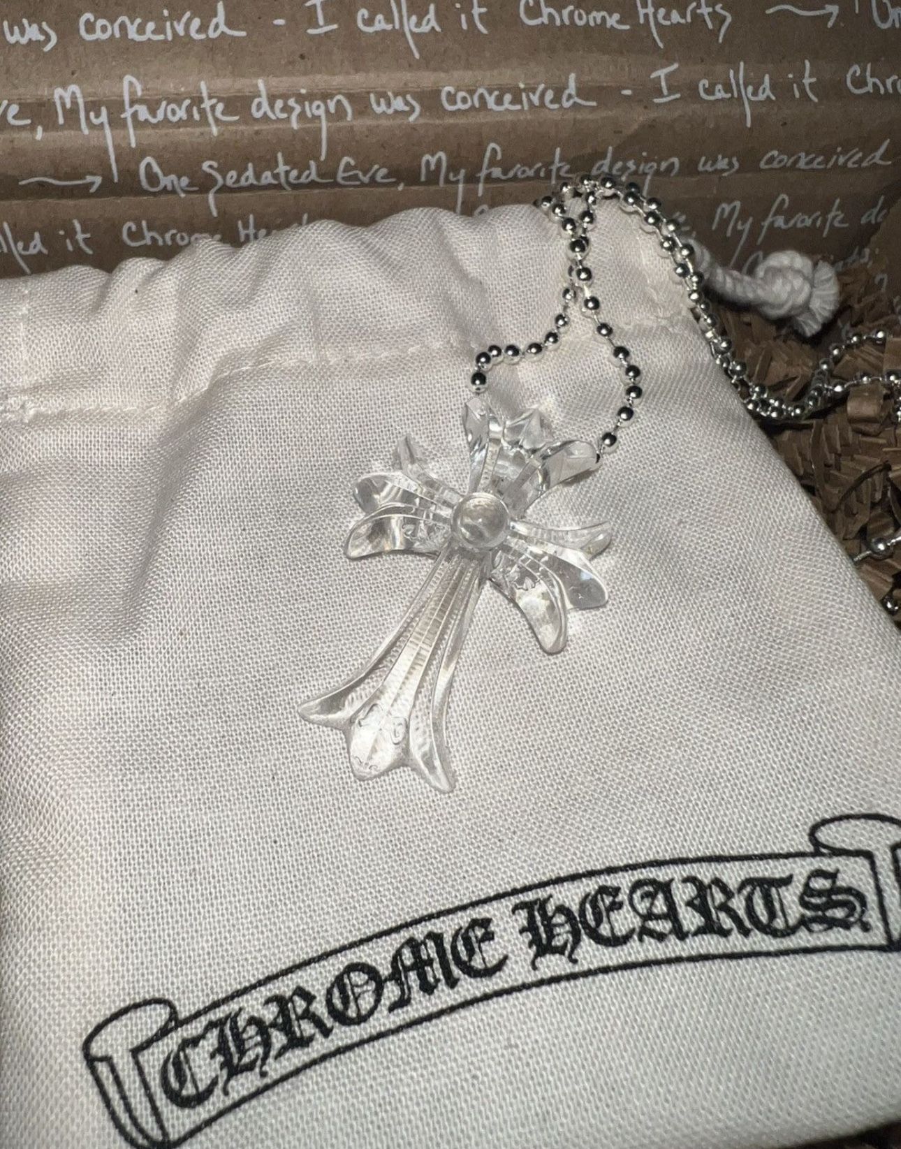 Chrome Hearts Silichrome Pendant And Chain 