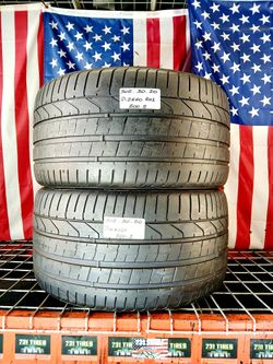 ✔️ Set of 2 Used Tires 305/30ZR20 PIRELLI PZERO PZ4 MAX PERFORMANCE SUMMER 305 30 20