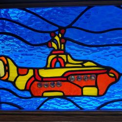 Yellow Submarine Stained Glass 