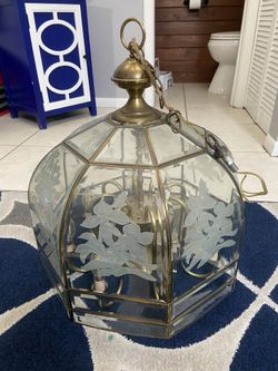 Antique Glass Chandelier