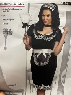New, Women’s Sexy Maid Costume Size M/L