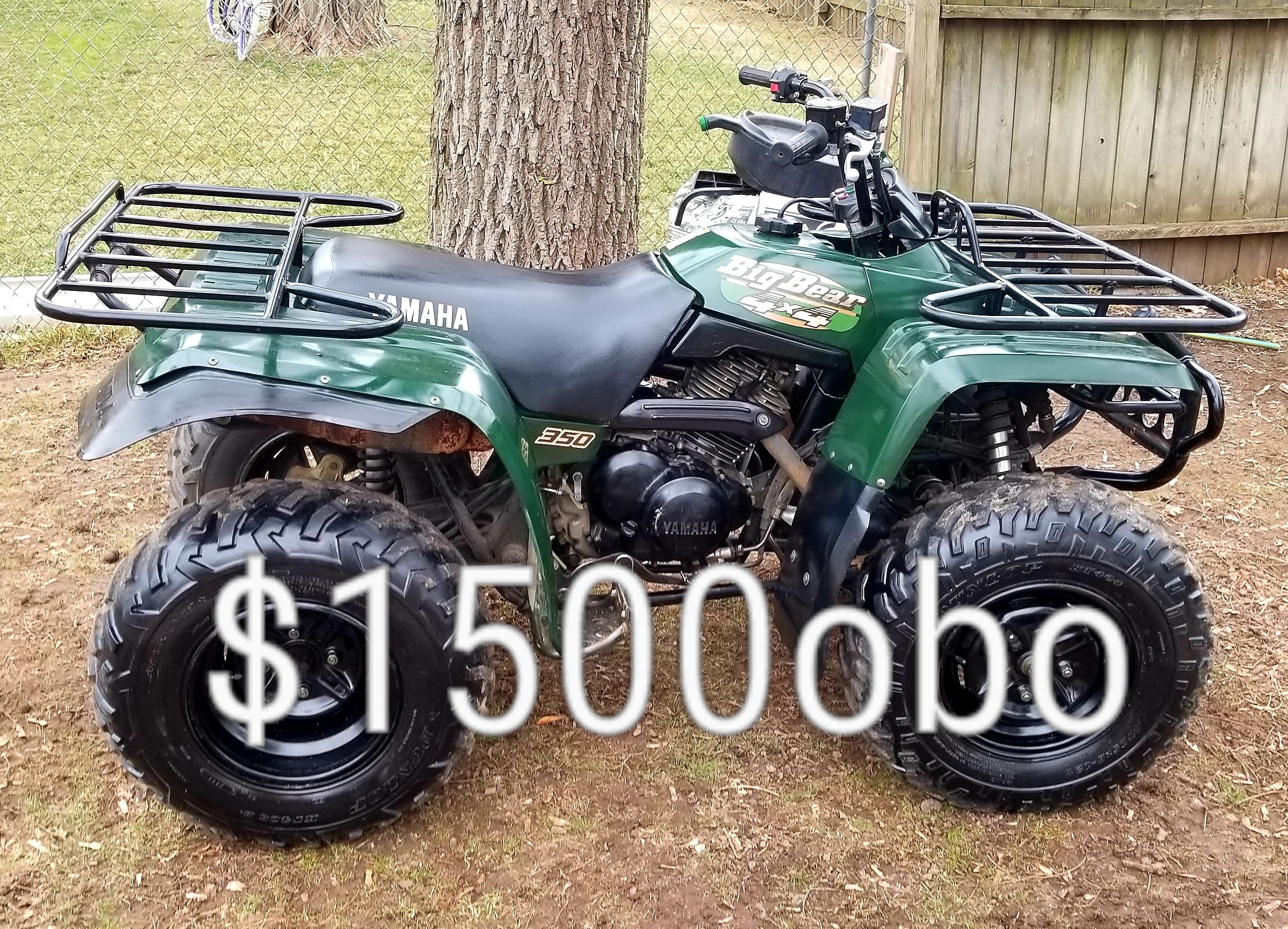 1998 Yamaha big bear 350 4x4 WITH TITLE!!!