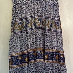 CALYPSO Floral Blue Maxi Dress