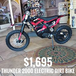 Electric thunder 115 2000w $1,695 electric mini pit bike 