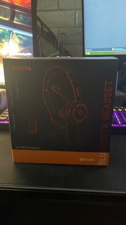 Black Bluetooth headset