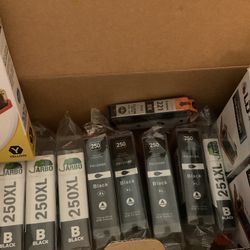 LOT OF PRINTER INK 250XL & 251XL NEW For CANON