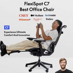 🥨FlexiSpot Premium Ergonomic Office Chair C7 This series of chairs has adjustable headrests, lumbar supports, armrests and seats