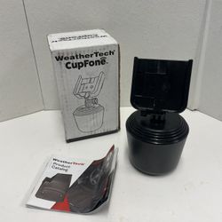 WeatherTech CupFone Universal Adjustable Cup Holder Car Mount - 81CF04 Black