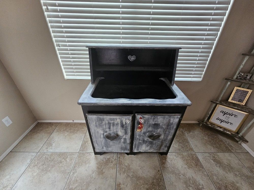 Antique Baby Changer And Or Coffee Bar