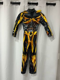 Bumblebee Muscle Chest Costume Size S 4-6 Jumpsuit Only No Mask Kids Disguise