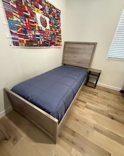 Twin Bed frame with Mattress