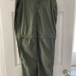 Marmot Women’s Convertible Hiking Pants Size 4 Color Green
