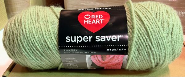 Red Heart Super Saver Yarn 7oz Sage Green