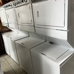 Double Stacked Washer Dryer Combo Towers. Gas Or Electric Available 