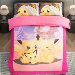 Rare Pokémon Duvet Set Full/Queen Size Bed