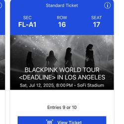 Retail Price Black Pink 2025 Concert Los Angeles 7/12
