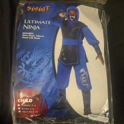 Kids Blue Ninja Costume