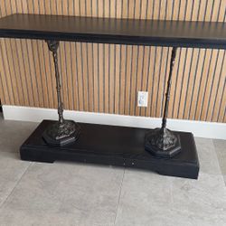 Restoration Hardware Zinc & Cast Iron Console Table
