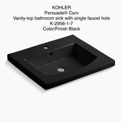 KOHLER Persuade® Curv Vanity-top bathroom sink with single faucet hole K-2956-1-7