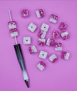 Confetti Cube Beads