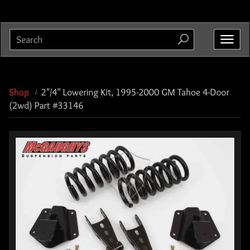 McGaughys 2"/4" Lowering Kit, 1995-2000 GM Tahoe 4-Door