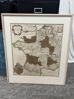 Antique Map Of France