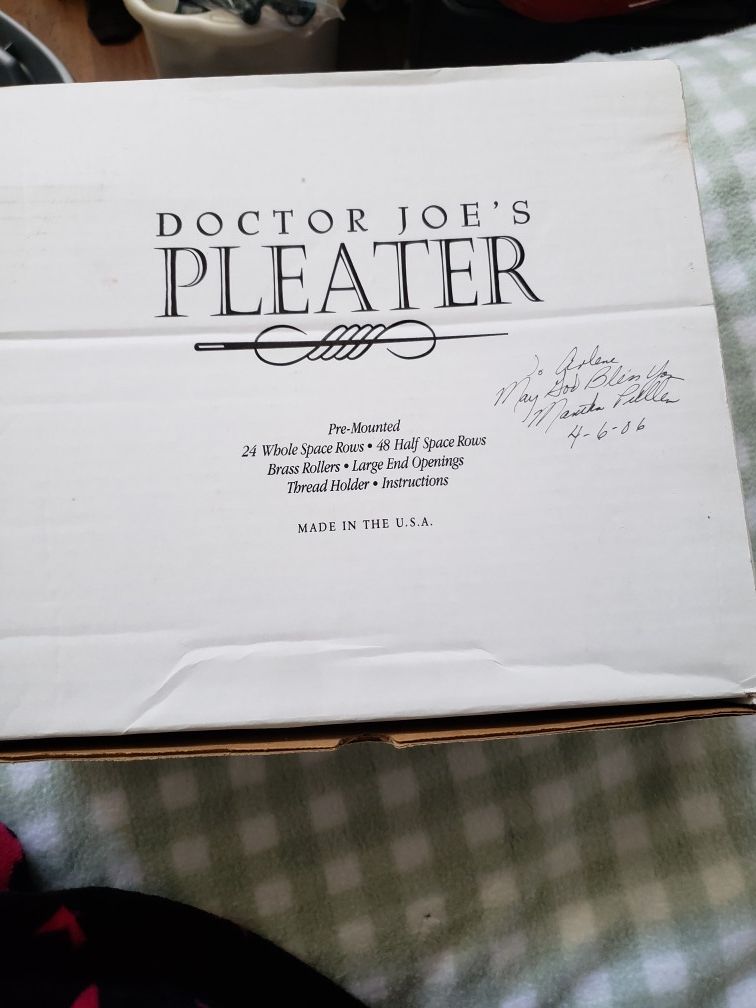 Dr Joe's Pleater for Smocking