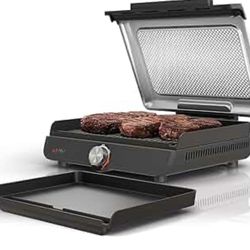 Ninja Griddle and Indoor Grill, 14’’, Electric Grill, For Steak, Burgers, Salmon