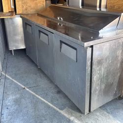 True 3 Door Prep Cooler 