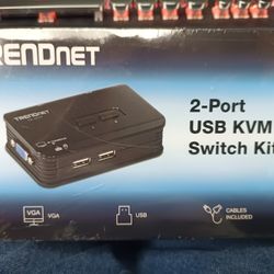 Trended Net 2 Port USB KVM Kit