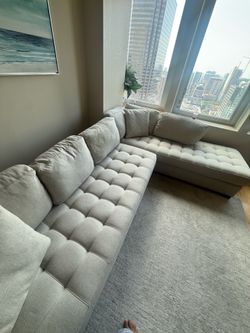 All white couch no stains or nothing