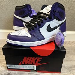 Jordan 1 Retro Court Purple - Size 11