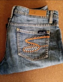 Vintage Seven Studded Denims Size 28/30