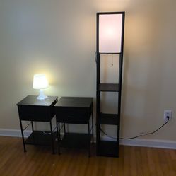 Modern 3-Piece Bedroom Furniture & Lighting Set