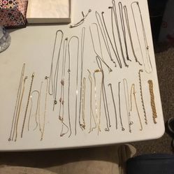 Lot Of Broken Gold And Silver Jewelry