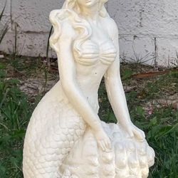 Concrete Mermaid Statue