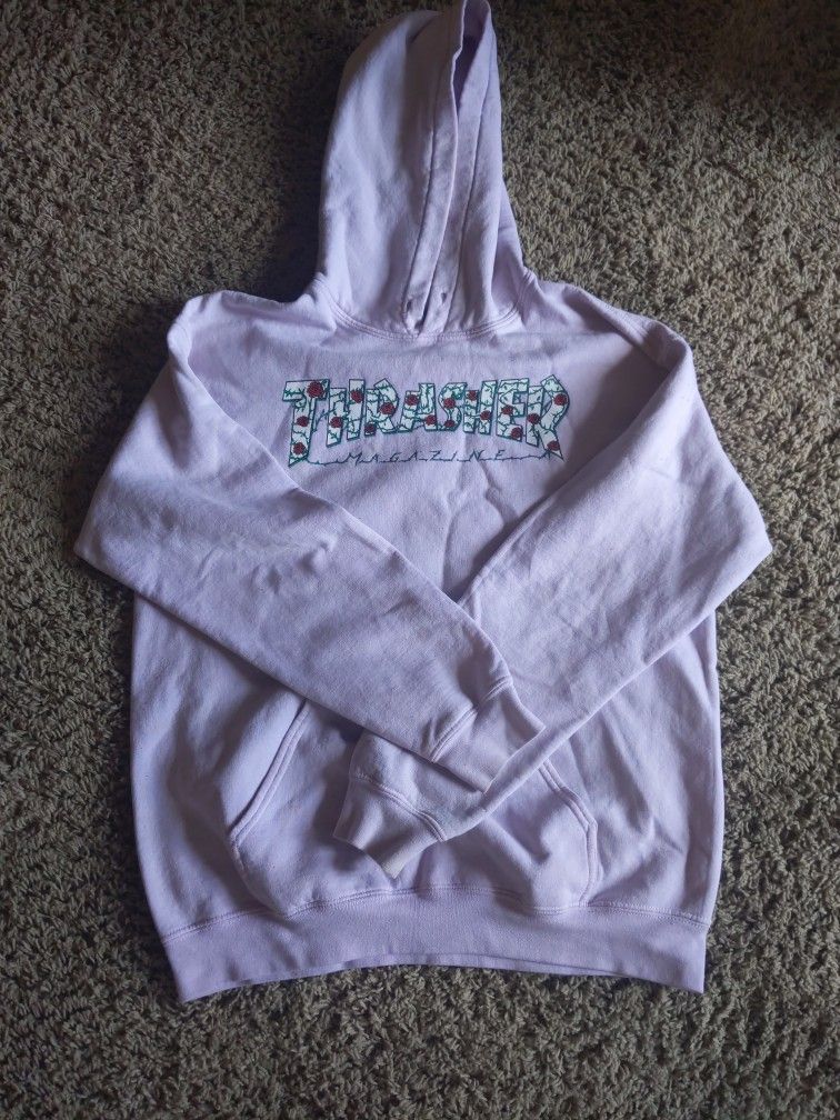 Pink thrasher Hoodie sz small