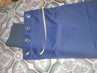 Single Navy Blue Curtain Panel 63" X 50 "