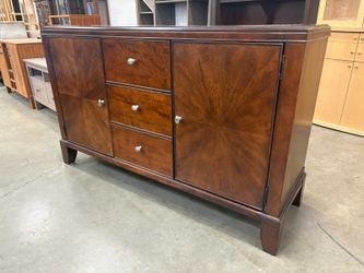 LEGACY CLASSIC FURNITURE Dark Finished Wooden Buffet with Burl Details