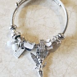 Stainless Steel Jewelry DIY Charm Bracelet 
