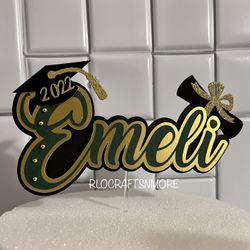 Personalized Graduation Cake Topper 