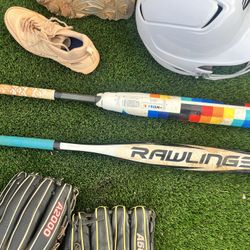 DiMarini and Rawlings Softball Bat
