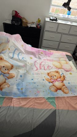 Gender reveal decorations post