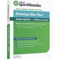 QuickBooks Desctop Plus Lifetime MacBook Or Windows 