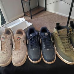 Jordan Cp3 Retro 12s, And Two Pair Air Force 1