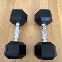 1 Pair Left! $75 20lbs Dumbbells 