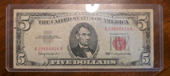 1963 red $5