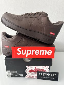 Nike Air Force 1 Low x Supreme Baroque Brown  Men's Size 9.5